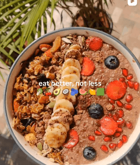COFFEE CHIA PUDDING WITH SEEDS AND GRANOLA