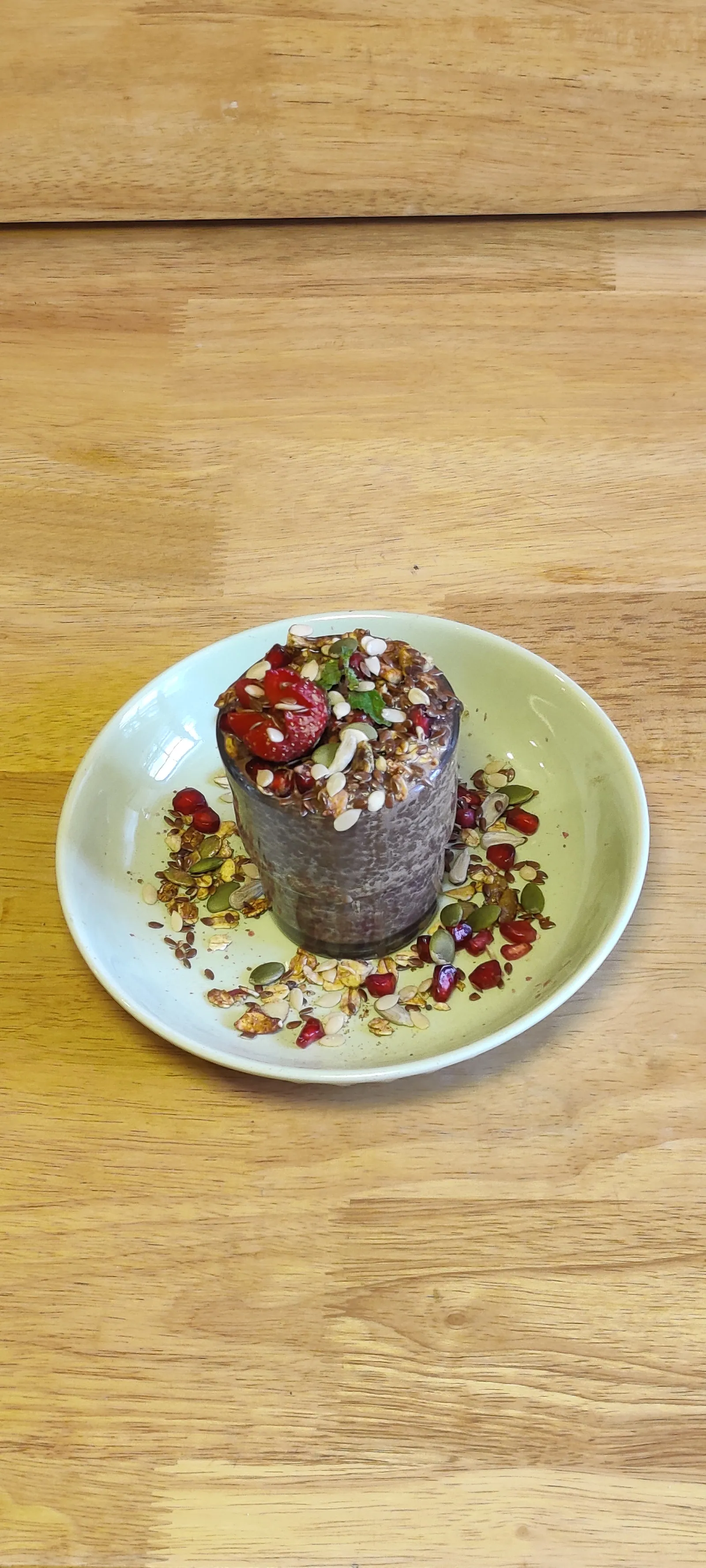 Chia Pudding with Cacao with Fruits